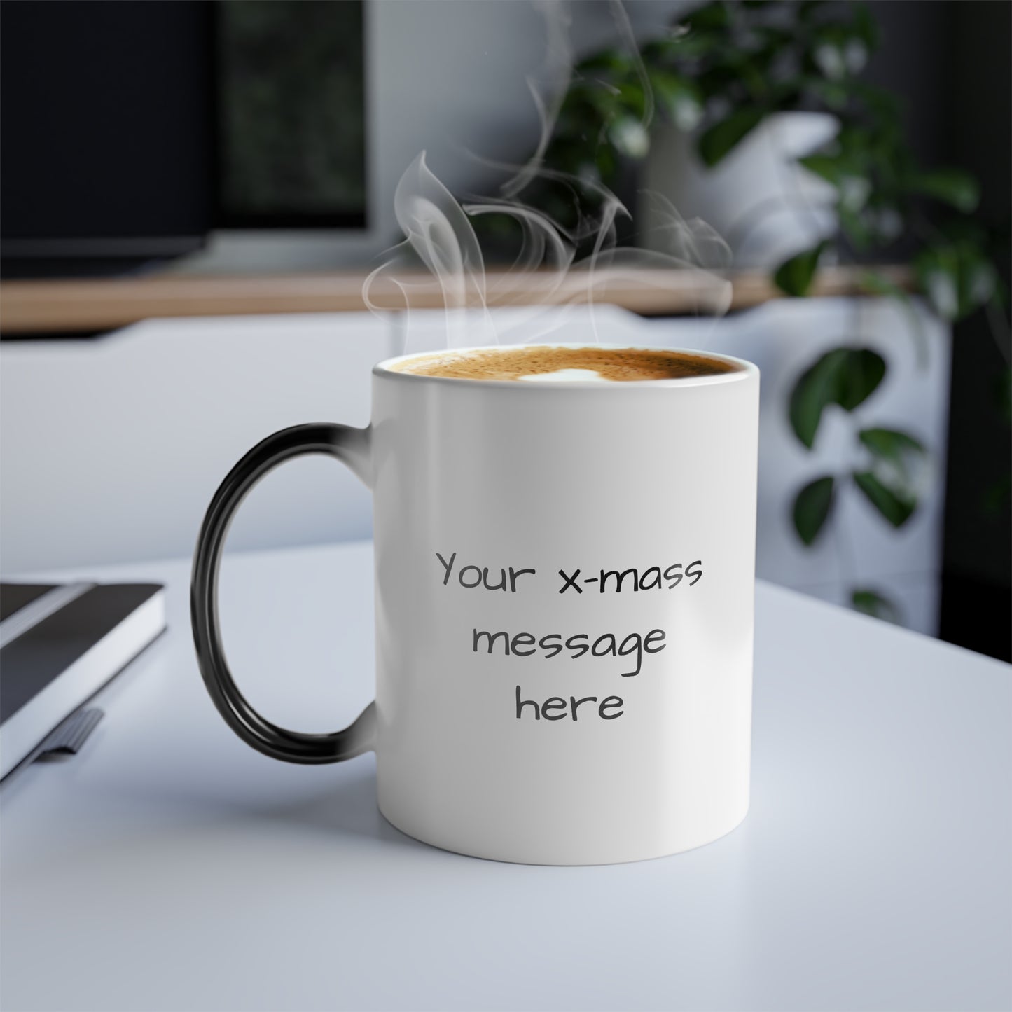 Color Morphing Mug - Christmas Color Changing Mug with 'Christmas Love for the Furry Ones' Message