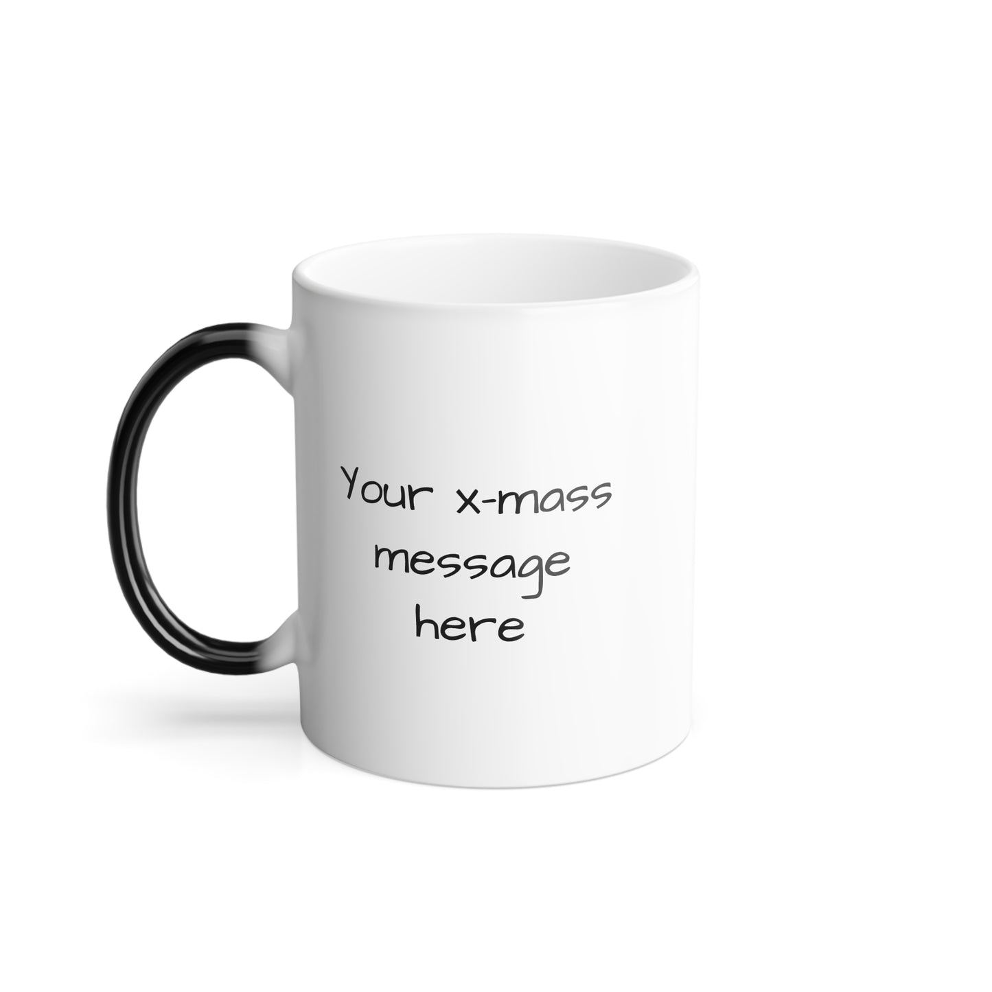 Color Morphing Mug - Christmas Color Changing Mug with 'Christmas Love for the Furry Ones' Message